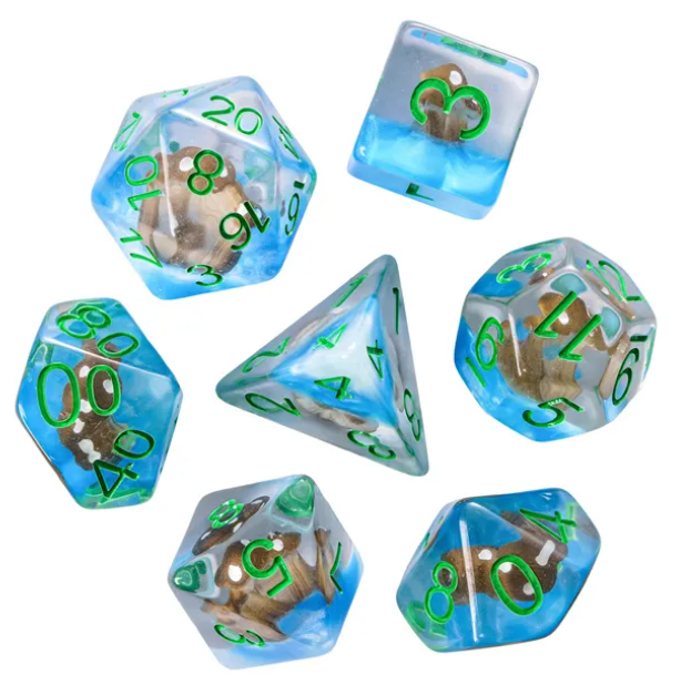 UD Floral Inclusion Standard Dice Set | Mushroom (Porcini)