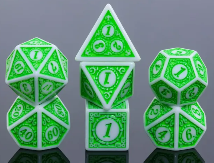 HD Opaque Standard Dice Set | The Magic (Green)