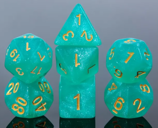 HD "Verdigris" Aurora Standard Dice Set