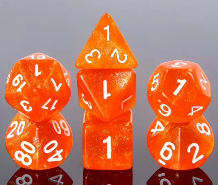 DNR HD "Solar Core" Aurora Standard Dice Set