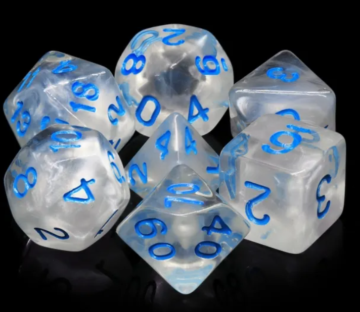 HD "Winter's Waltz" Blend Standard Dice Set