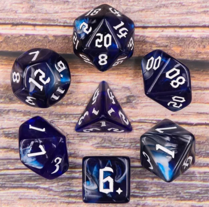 HD "Cold Iron" Blend Standard Dice Set
