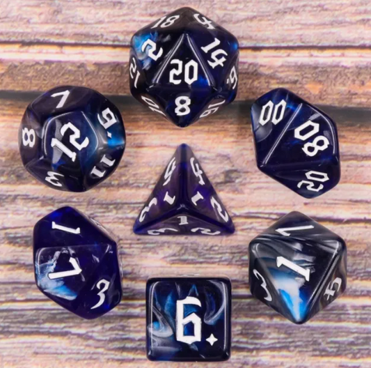 HD "Cold Iron" Blend Standard Dice Set