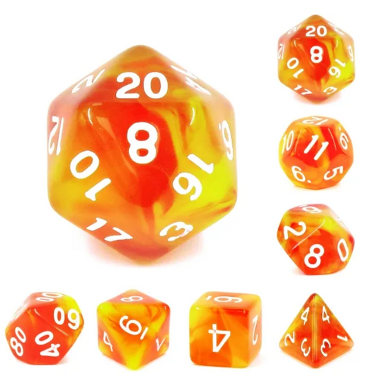 HD "Rising Phoenix" Blend Standard Dice Set