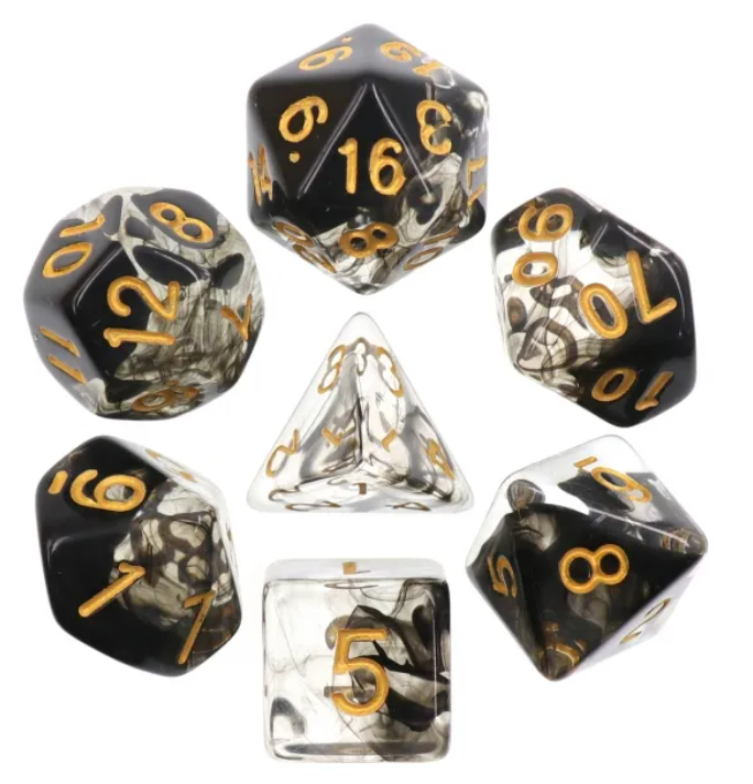 HD "Dark Cloud" Blend Standard Dice Set