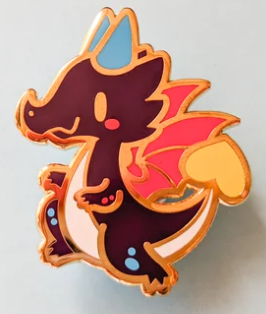 Chaobunny Arts Pride Dragon Enamel Pins