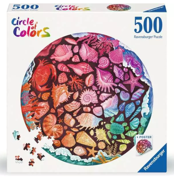 Seashells | 500 pc Round Puzzle