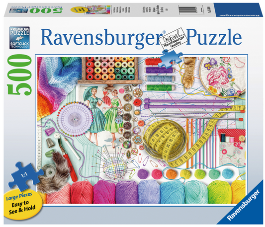 sale - Needlework Station | 500 pc Large Format Puzzle