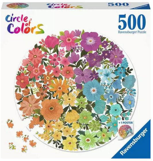 Flowers | 500 pc Round Puzzle