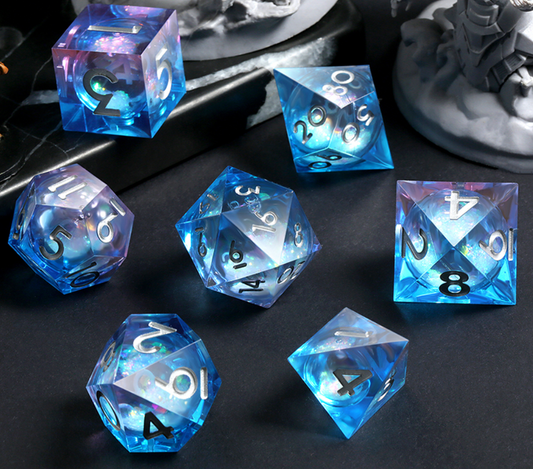 DH Liquid Core Standard Dice Set | Ice Castle