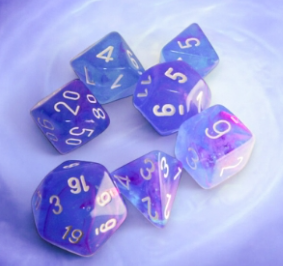 7DPoly Nebula Series Dice Set | Aura