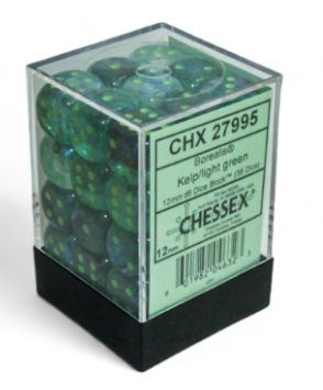 36D6 Borealis Series Dice Set | Luminary Kelp