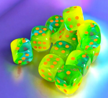 12D6 Gemini Series Dice Set | Luminary Plasma