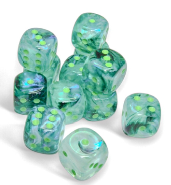 12D6 Borealis Series Dice Set | Luminary Kelp
