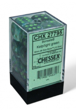 12D6 Borealis Series Dice Set | Luminary Kelp