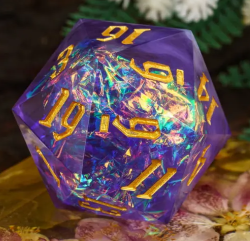 UD GIANT Resin Sharp Edge 33MM D20 | Amethyst