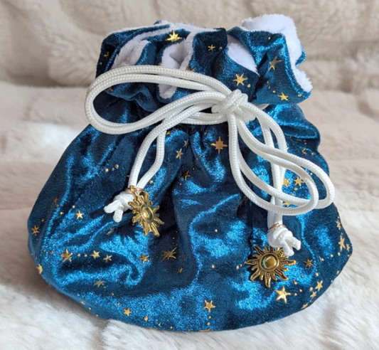 F&F Pocket Dice Bag | Teal Star