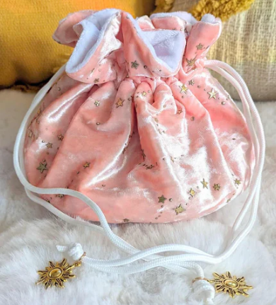 F&F Pocket Dice Bag | Pink Star