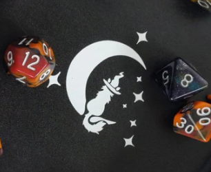 F&F Cat Dice Tray | Black