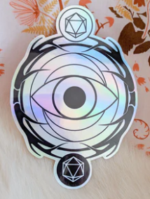 F&F Holographic D&D Class Sticker | Warlock