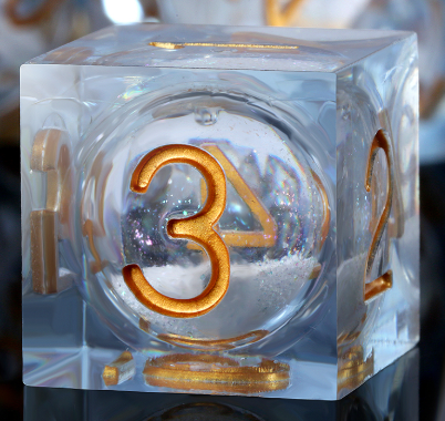 DH Liquid Core Standard Dice Set | Winter Wonderland