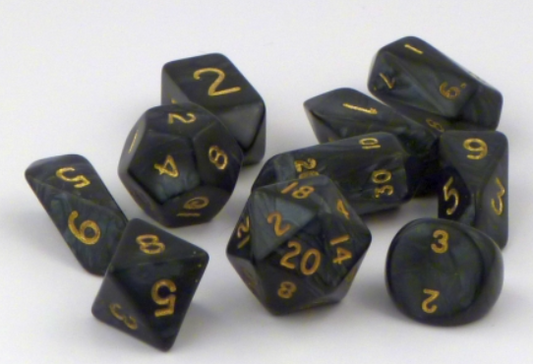 CYC 10pc. Hybrid Dice Set | Pearl Black