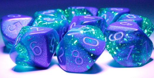 SALE - 10D10 Gemini Series Dice Set | Luminary Blue