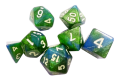A Field Guide to Floral Dragons Exclusive Dice Set | Leaf Green