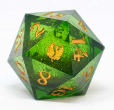 A Field Guide to Floral Dragons Exclusive D20 | Leaf Green