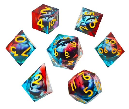 HS Liquid Core Standard Dice Set | Cosmic Eye