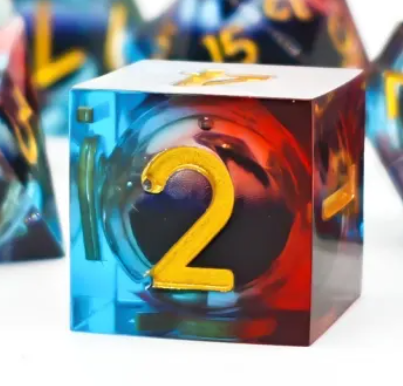 HS Liquid Core Standard Dice Set | Cosmic Eye