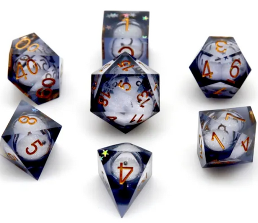 HS Liquid Core Standard Dice Set | Twinkling Galaxy