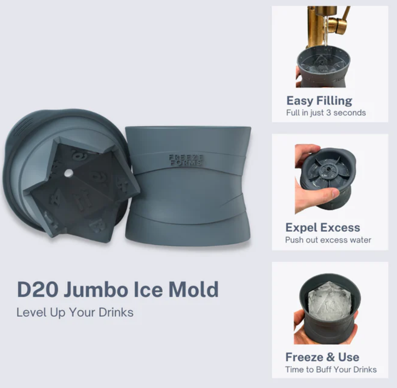 "Dicicle" Ice Mold | D20