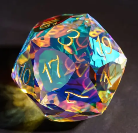 UD K9 Glass D20 | Faceted