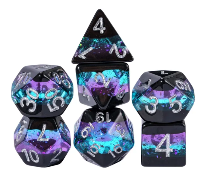 UD "Crystal Geode" Layered Standard Dice Set