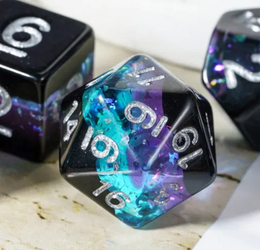 UD "Crystal Geode" Layered Standard Dice Set