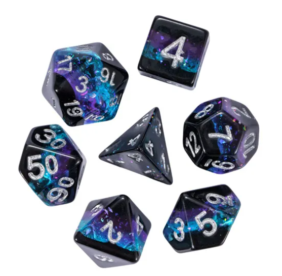 UD "Crystal Geode" Layered Standard Dice Set