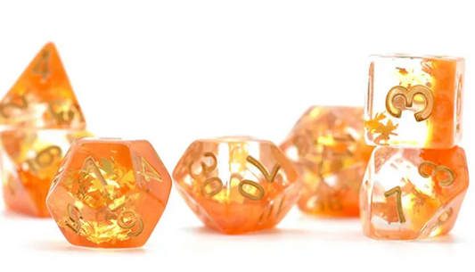 UD Object Inclusion Standard Dice Set | Autumn Leaves