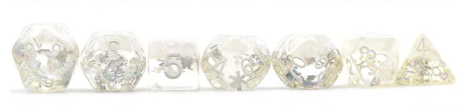 UD Object Inclusion Standard Dice Set | Snowflakes