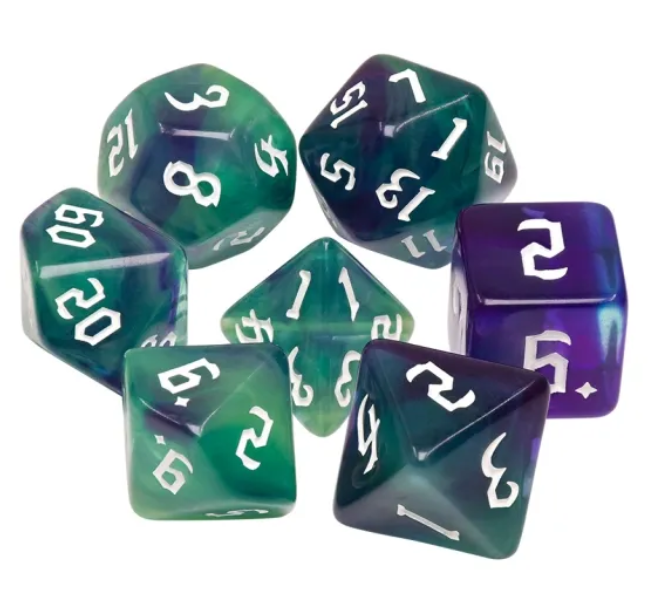 HD Gothic "Goblins" Blend Standard Dice Set