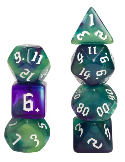 HD Gothic "Goblins" Blend Standard Dice Set