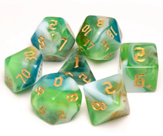 HD Gothic "Oberon" Blend Standard Dice Set
