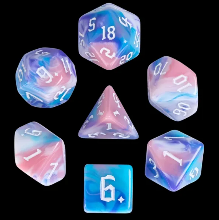 HD Gothic "Nimue" Blend Standard Dice Set