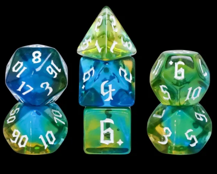HD Gothic "Kelpie" Blend Standard Dice Set