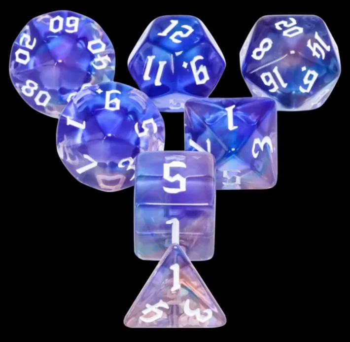 HD Gothic "Maebh" Blend Standard Dice Set