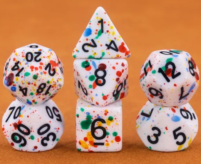 HD Opaque Standard Dice Set | Rainbow Pollock