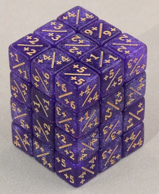 HD MTG 36D6 Positive Counter Dice Set | Nebula