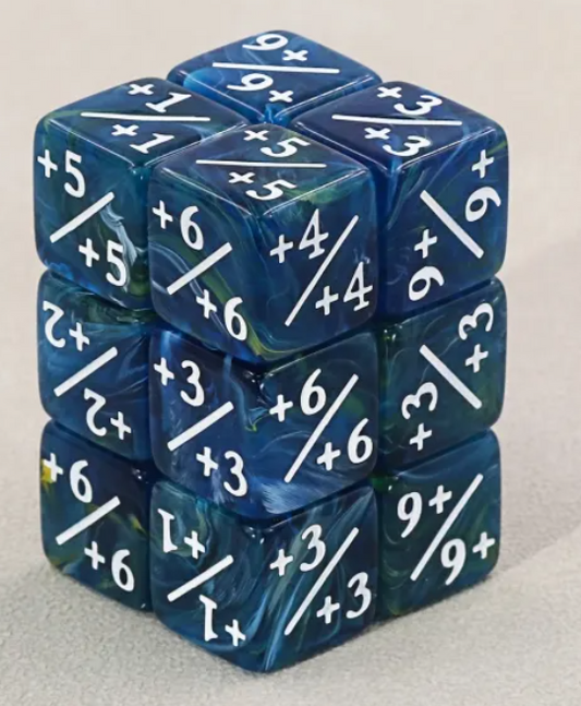 HD MTG 12D6 Positive Counter Dice Set | Hydromancer