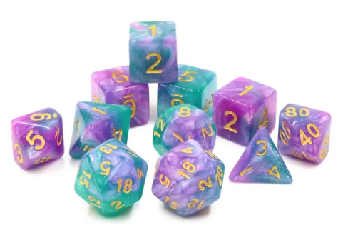 HD 11pc Dice Set | Byzantium