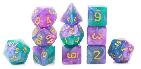 HD 11pc Dice Set | Byzantium